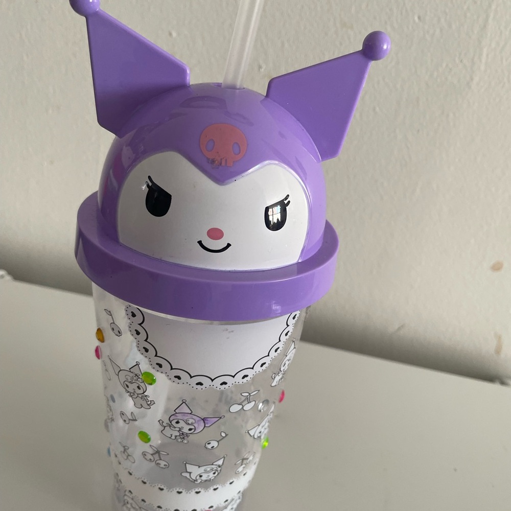 NEW Kuromi Hello Kitty Cute Purple Character Tumbler